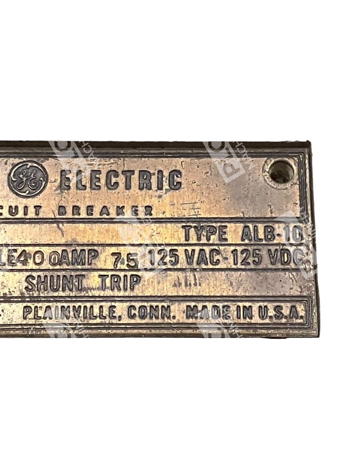 General Electric TN231H4075 Air Circuit Breaker 75A 3 Pole 125VAC ALB-10 - Image 4