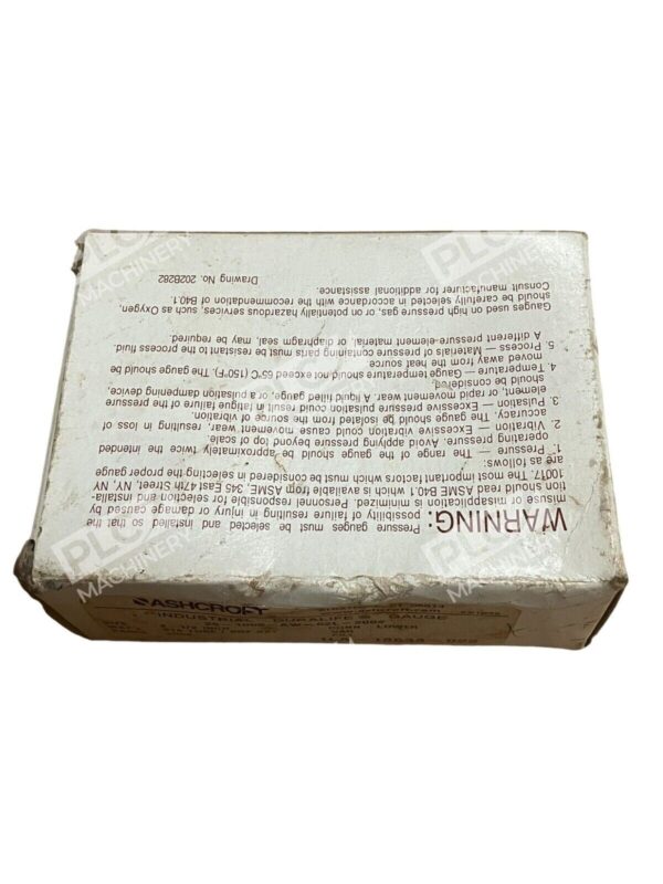 Ashcroft 2-1/2" 25-1009-AW-02L-200# Industrial Duralife Gauge 1LA-18638-022 - Image 2