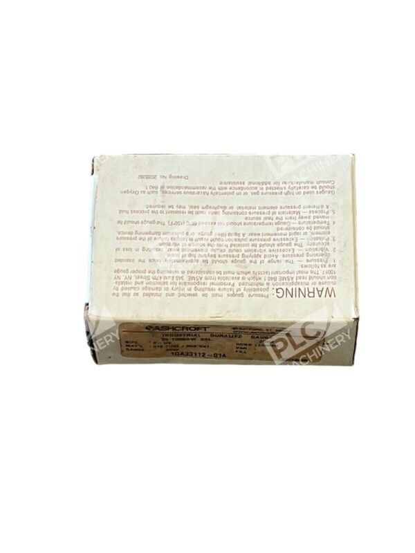 Ashcroft 2-1/2" 25-1009-AW-02L-200# Industrial Duralife Gauge 1QA33112-014