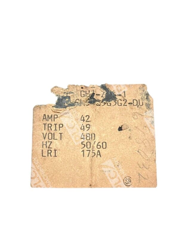 Heinemann Electric GH3-Z13-24 Circuit Breaker 42A 480V 50/60Hz - Image 4