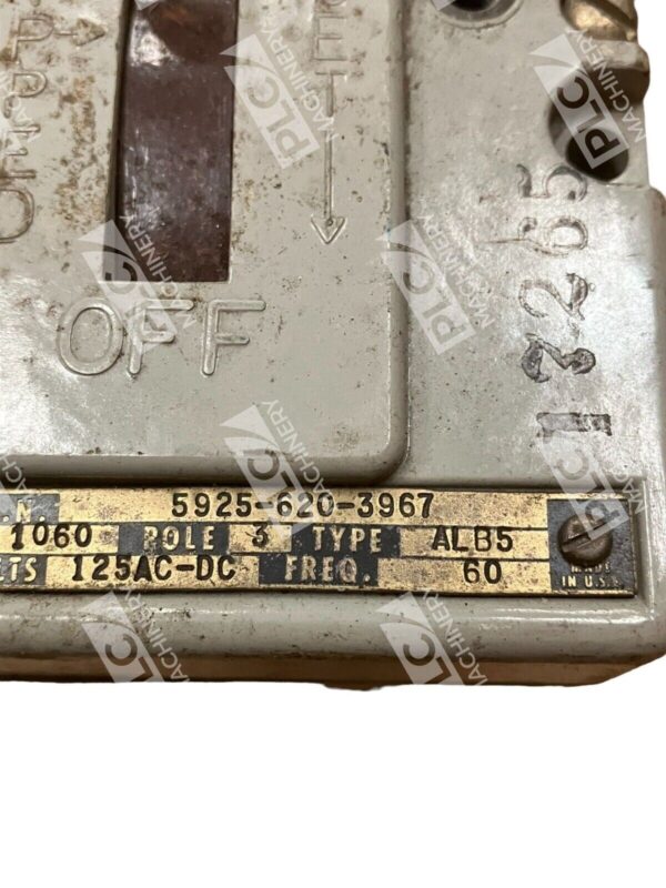 I-T-E ETN1060 Air Circuit Breaker 10A ALB5 5925-620-3967 - Image 3