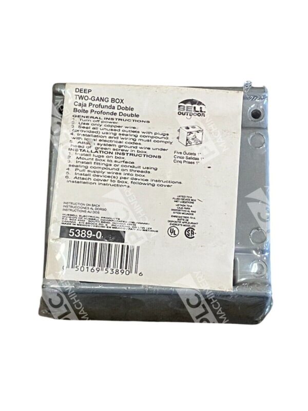 Bell Outdoor Deep Two-Gang Box 5389-0