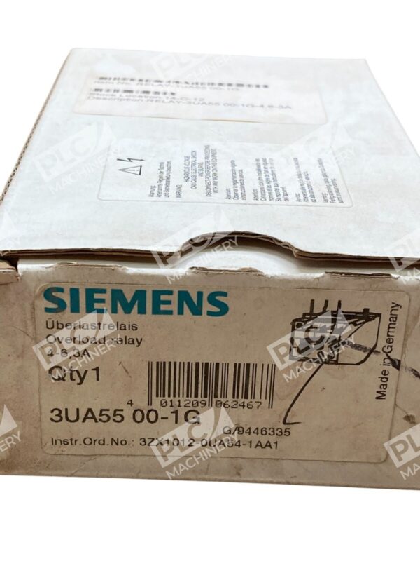 Siemens 4-6.3A Overload Relay 3UA55 00-1G - Image 2