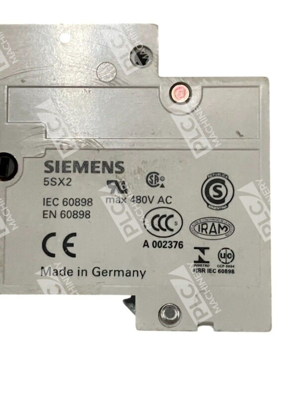 Siemens 5SX2 C5 400V 2 Pole 5A Circuit Breaker 5SX22 C5 - Image 2