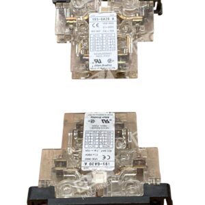 Lot of 2 Allen-Bradley 195-GA20 Auxiliary Contact Block 2NO 10A 690V