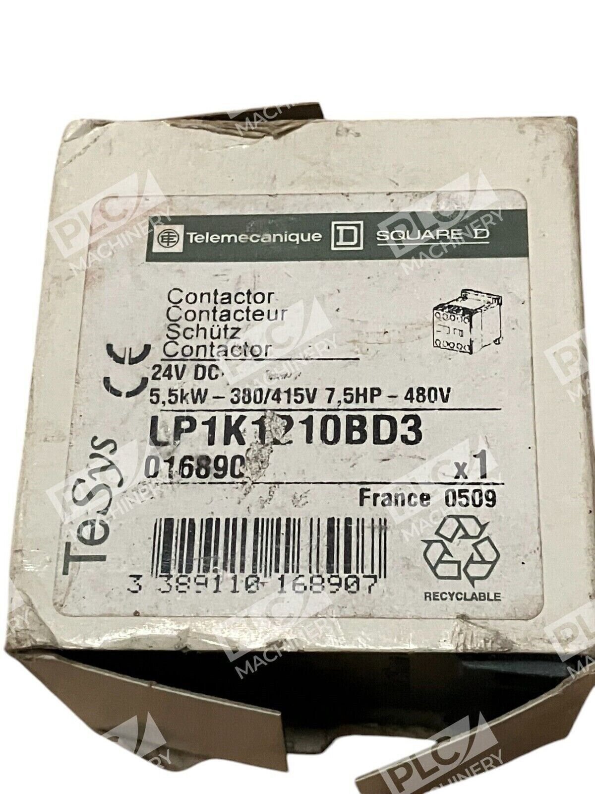 Telemecanique Square D 24VDC 016890 Contactor LP1K1210BD3 - Image 2