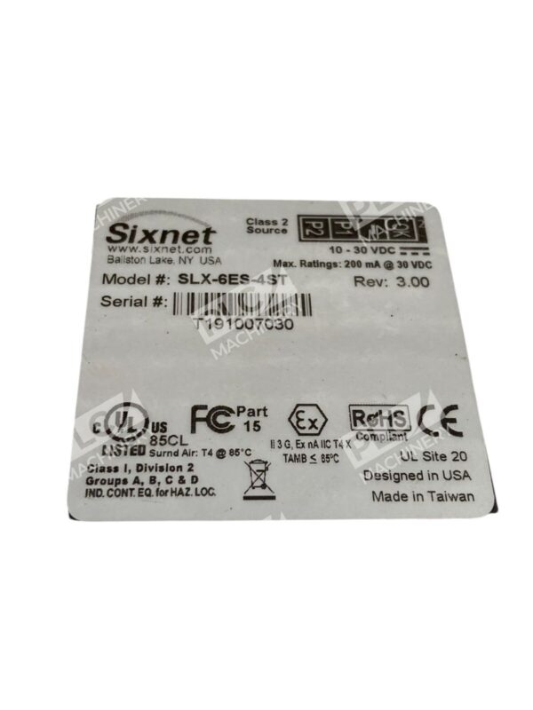 Sixnet Red Lion Controls 6 Port Unmanaged Telecom Switcher SLX-6ES-4ST - Image 2