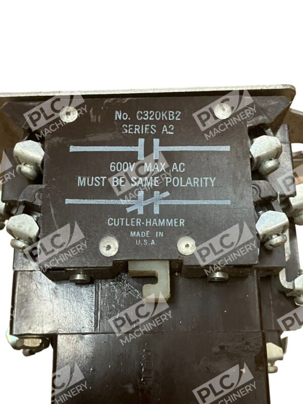 Cutler Hammer C10BN3 Contact Kit 18A Size 0 A1 w/ C320KB2 A2 Auxiliary Contact - Image 2