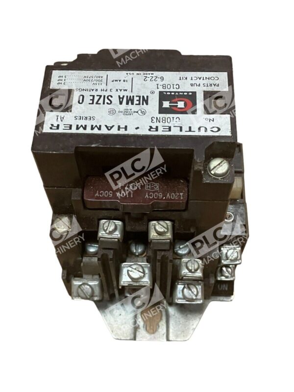 Cutler Hammer C10BN3 Contact Kit 18A Size 0 A1 w/ C320KB2 A2 Auxiliary Contact - Image 3