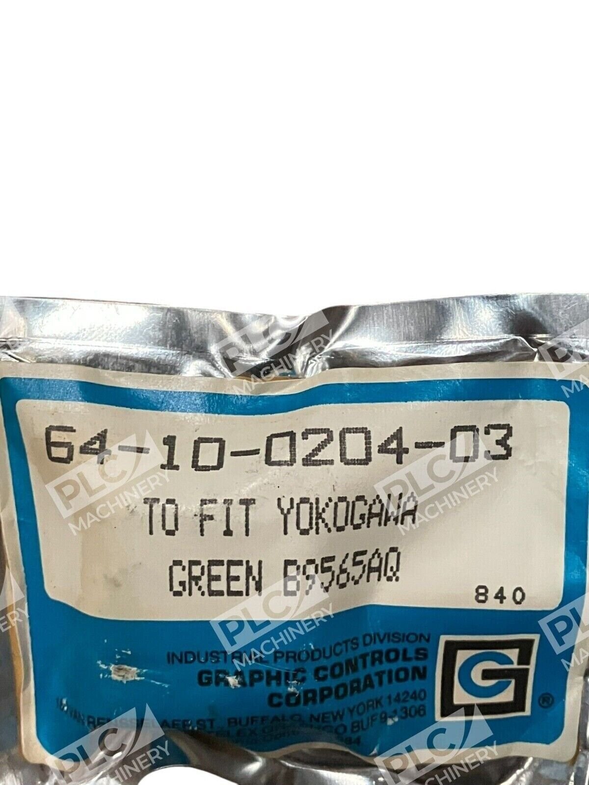 Graphics Control Corporations Yokogawa Green B9565AQ 64-10-0204-03 - Image 2
