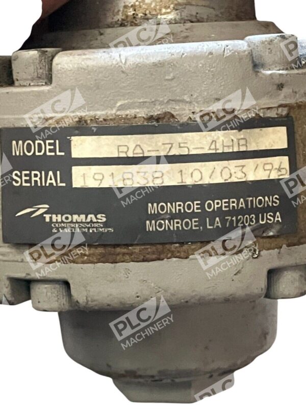 Thomas Compressors & Vacuum Pumps RA-75-4HB - Image 2