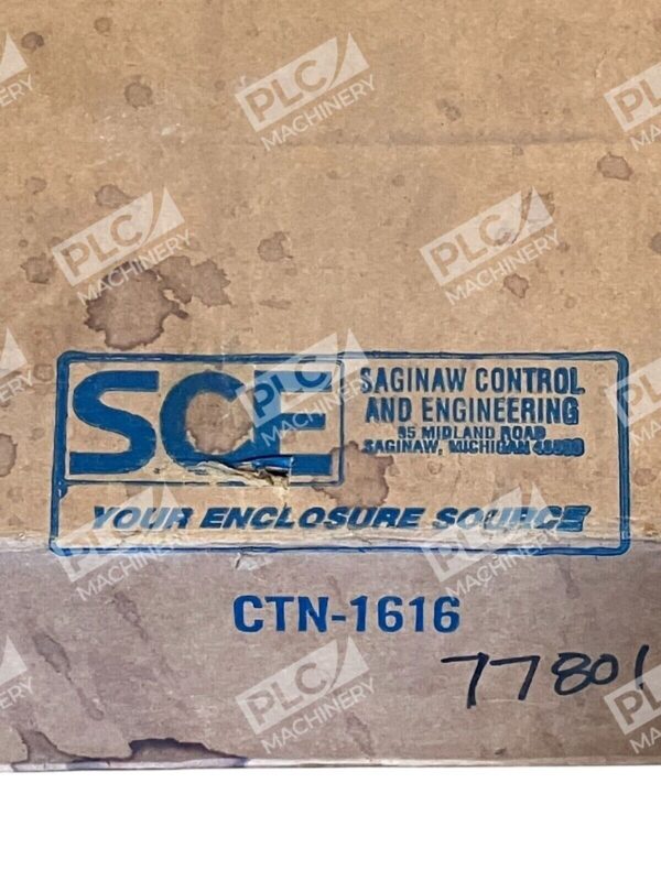 SCE Saginaw Control And Engineering Enclosure CTN-1616 - Image 2