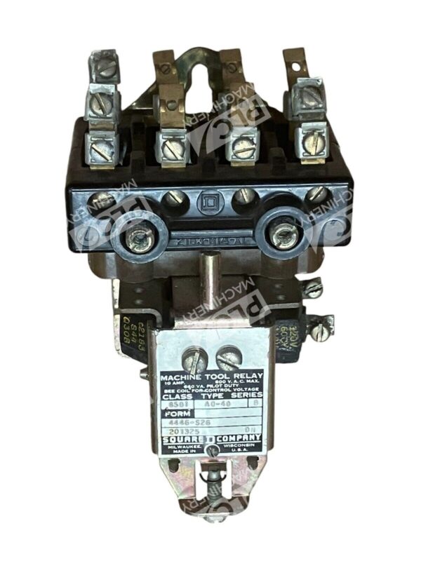 Square D 10A 600VAC Machine Tool Relay 8501-A0-40 /B