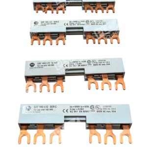 Lot of 4 Allen-Bradley 140-L12 Commoning Link 65A 690V 3-Phase Copper for 140-MN