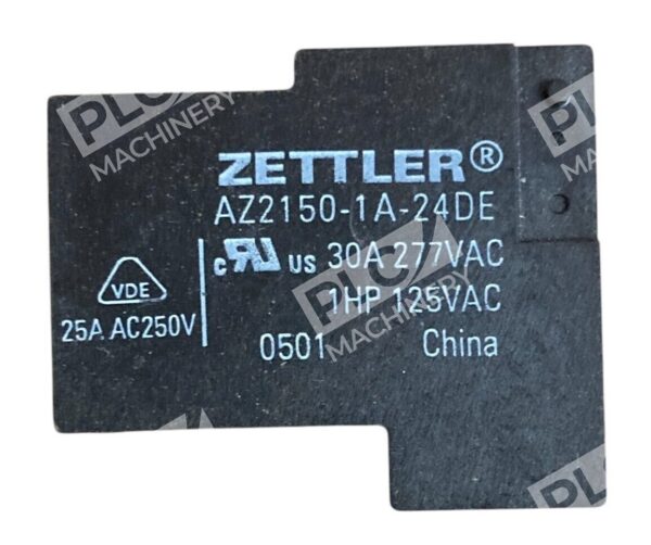 Zettler 30A 1HP 277VAC 125VAC VDE 25A 250VAC Relay AZ2150-1A-24DE (lot of 10) - Image 2