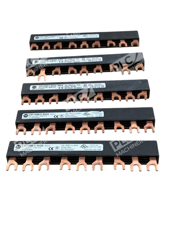 Lot of 5 Allen Bradley 140M-C-W453 Compact Busbar 3-Phase 64A 690V for 140M-C/D