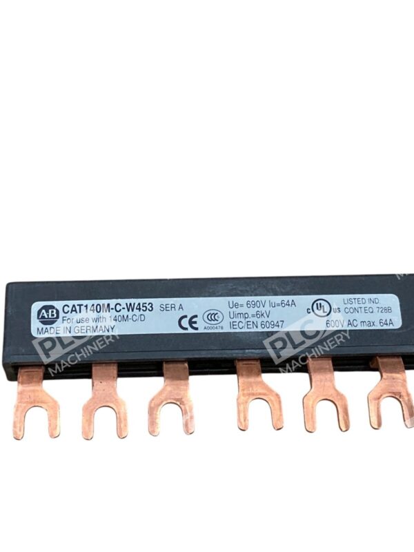 Lot of 5 Allen Bradley 140M-C-W453 Compact Busbar 3-Phase 64A 690V for 140M-C/D - Image 2