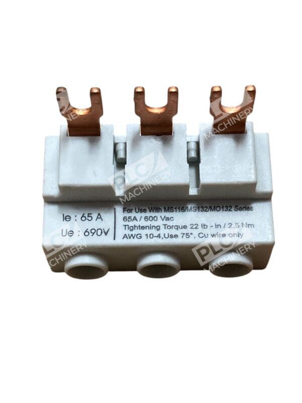 Lot of 6 ABB S1-M1-25 Power Infeed Block 3-Phase 65A 690V for MS116/MS132 - Image 3