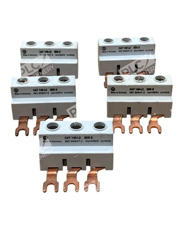 Lot of 5 Allen Bradley 140-L2 Terminal Link 3-Phase 63A 600V for 140-MN