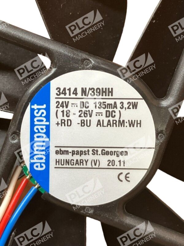 Ebmpapst 3414 N/39HH 24VDC Fan 135mA - Image 2