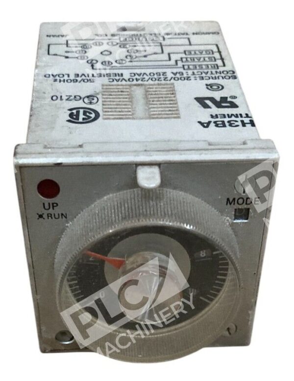 Omron 200/220/240VAC 5A 250VAC Timer Module H3BA - Image 2