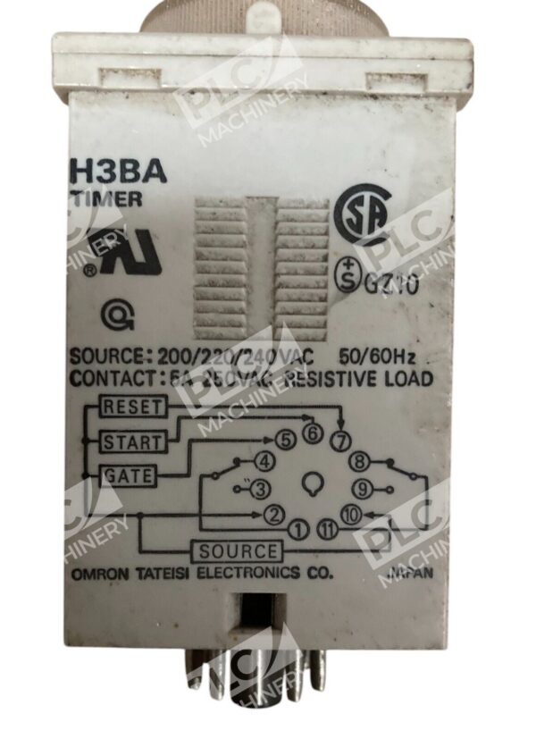 Omron 200/220/240VAC 5A 250VAC Timer Module H3BA - Image 3