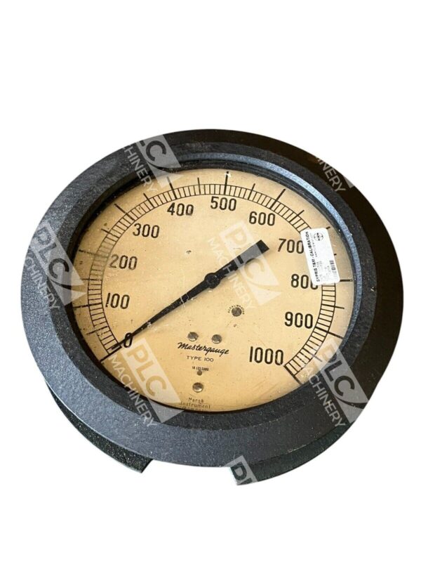 Marsh Instrument Company 0-1000PSI Mastergauge Type 100