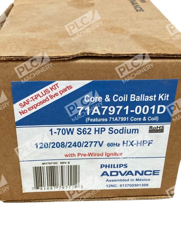 Advance Philips HX-HPF 1-70W S62 HP Sodium Core & Coil Ballast 71A7971-001D - Image 2