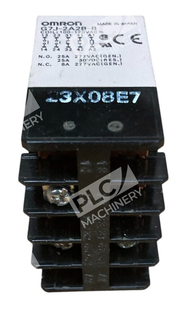 Omron 100-120VAC 23X08E7 Relay G7J-2A2B-B - Image 3