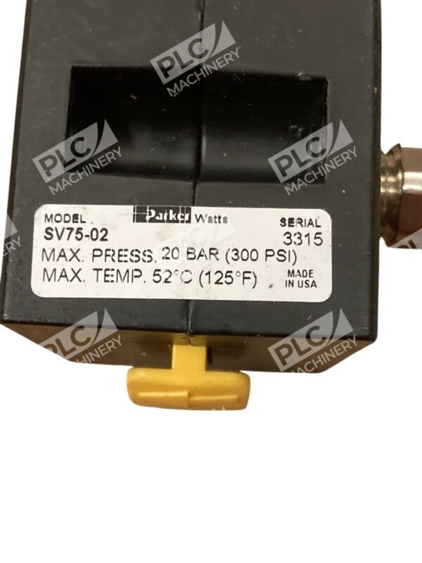 Parker Watts 300PSI 20BAR Pneumatic Lockout Shut Off Valve SV75-02 - Image 5