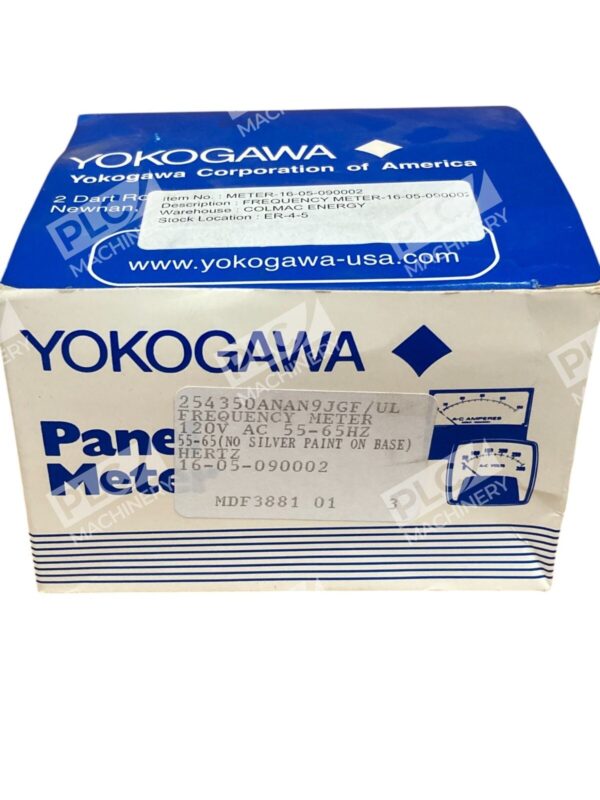 Yokogawa 16-05-090002 120VAC 55-65Hz Frequency Panel Meter 254350ANAN9JGF/UL