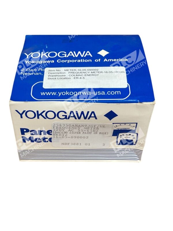 Yokogawa 16-05-090002 120VAC 55-65Hz Frequency Panel Meter 254350ANAN9JGF/UL - Image 2