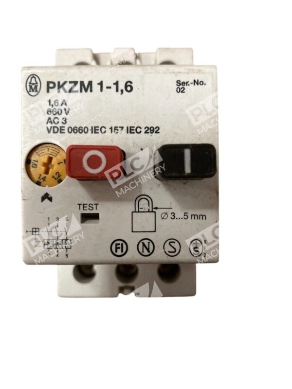 Klockner Moeller 1.6A 660V AC3 Thermal Magnetic Starter PKZM1-1.6