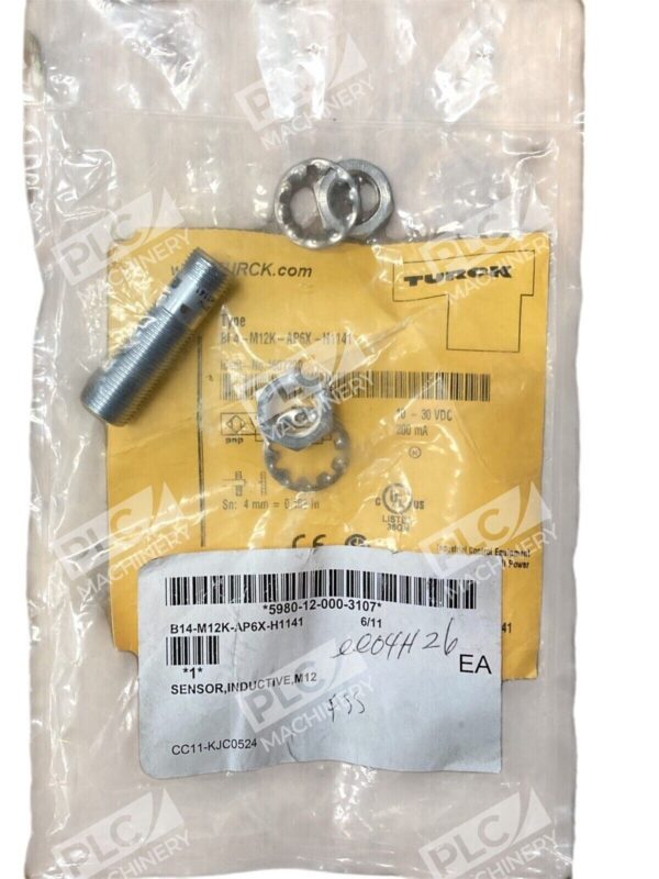Turck 4607200 Inductive Proximity Sensor BI 4-M12K-AP6X-H1141