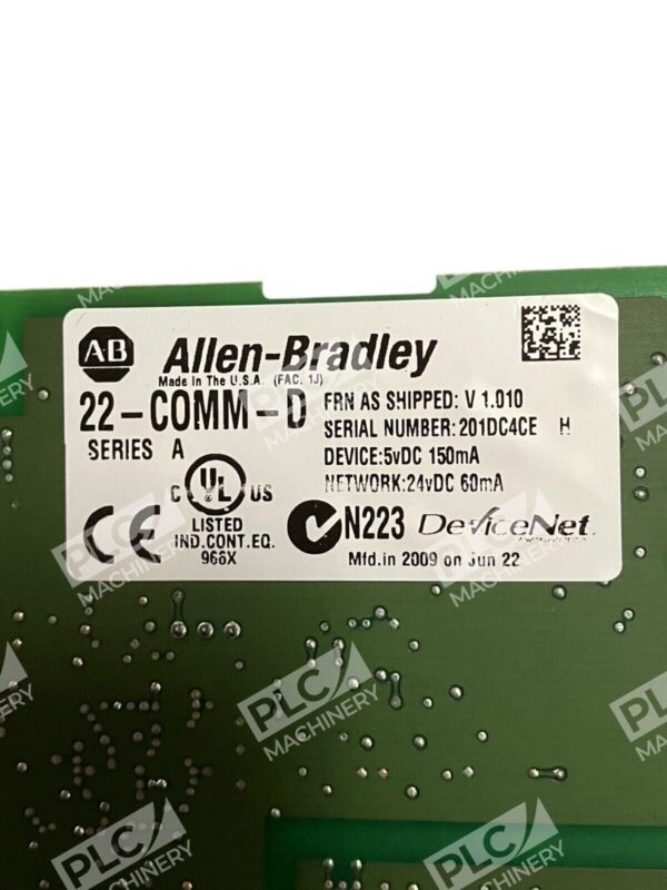 Allen Bradley N223 DeviceNet Powerflex Devicenet Adapter 22-COMM-D /A - Image 2