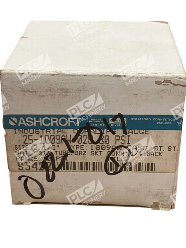Ashcroft 0-30PSI 95422 Industrial Duralife Gauge 25-1009AW-02B-30