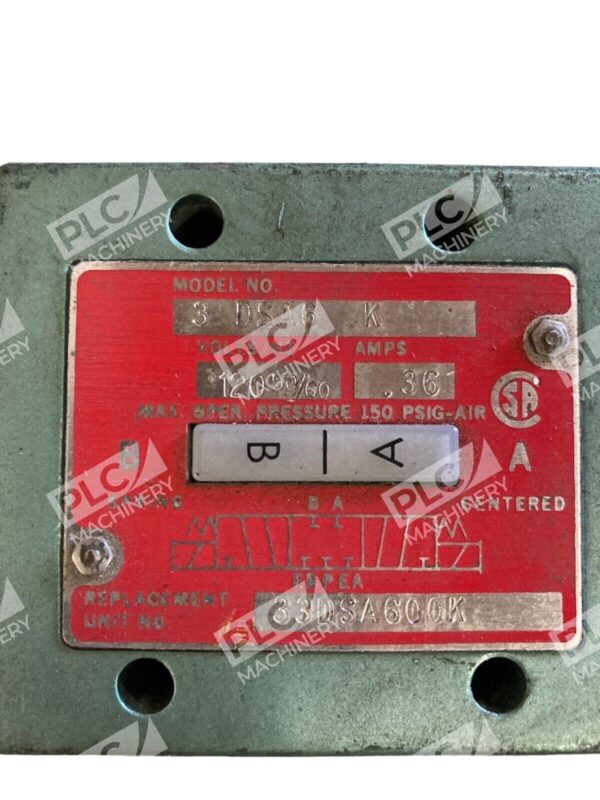 ASCO 120V 50/60Hz .36A Numatics Solenoid Valve 3DSA6K - Image 7