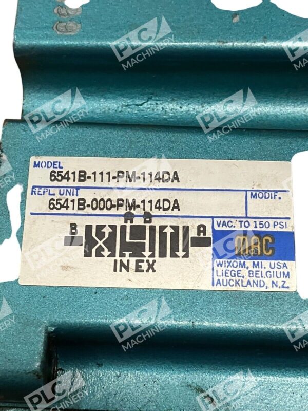 MAC Solenoid Valve 6541B-111-PM-114DA w/ PME-114DABE - Image 2