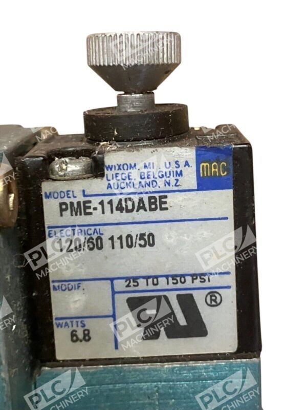 MAC Solenoid Valve 6541B-111-PM-114DA w/ PME-114DABE - Image 4