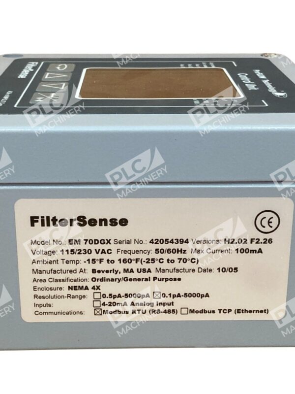 Filtersense Modbus RTU (RS-485) ProFLOW Technology Control Unit EM 70DGX - Image 4