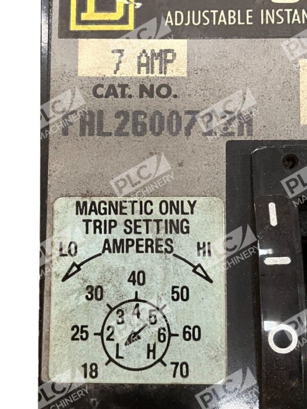 Square D FAL2600712M 7A Mag-Gard 2 Pole 600VAC - Image 2