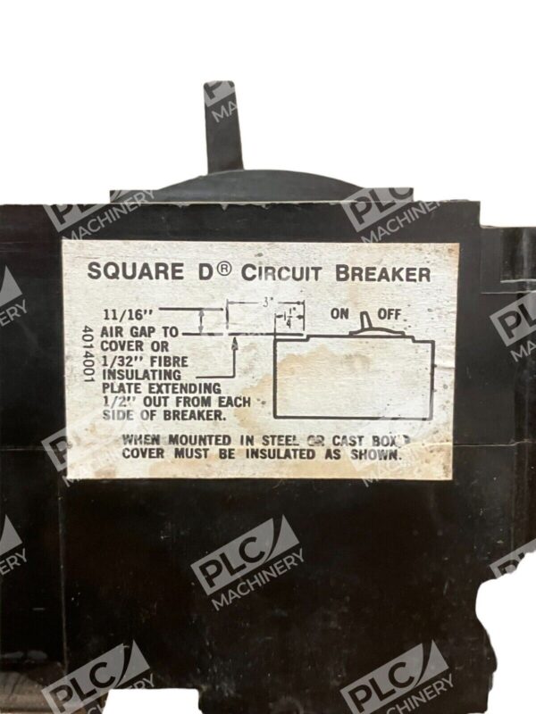 Square D FAL2600712M 7A Mag-Gard 2 Pole 600VAC - Image 6