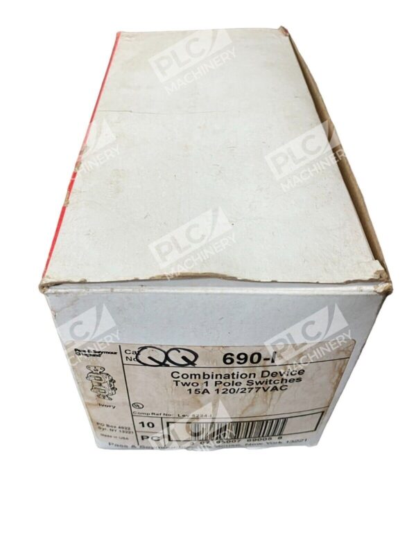 Pass & Seymour 690-I Combination Device Two 1 Pole Switches 15A (lot of 5) - Image 2