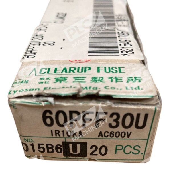 Kyosan Electric IR10kA 600VAC 015B6U Clearup Fuse 60PFF30U (Box of 20) - Image 2