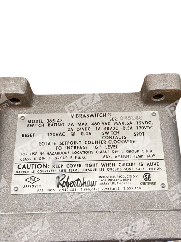 Robertshaw 7A Vibraswitch Malfunction Detector 365-A8 - Image 7