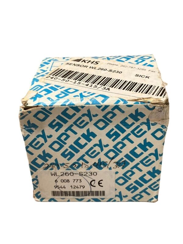 Sick WL260-S230 Optex 6 008 773 9544 Reflective Photoelectric Sensor