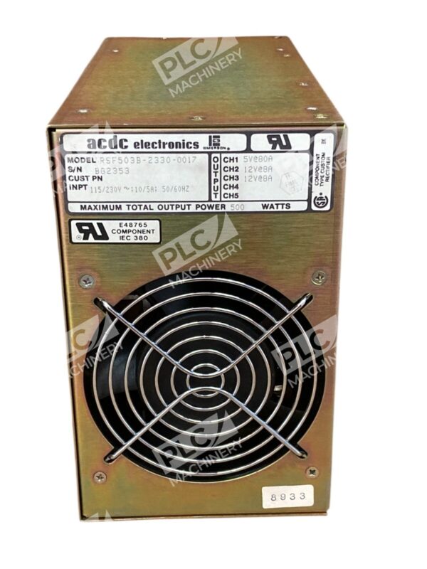 Emerson ACDC Electronics 500W 5/10A 115/230VAC 50/60Hz Power Supply RSF503B-2330 - Image 5