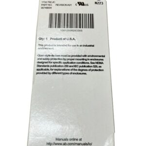 Allen Bradley 1734-TBCJC /A Point I/O Terminal Base 95748004