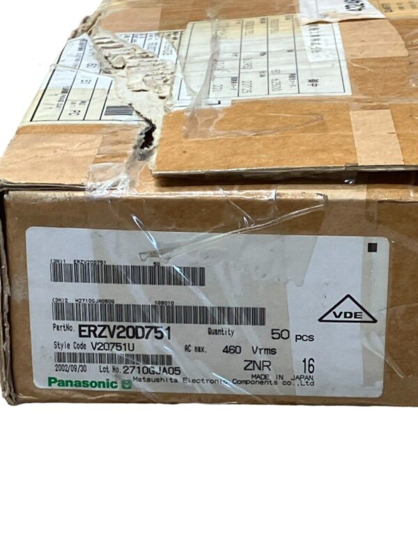 Panasonic ERZV20D751 Varistor 7500A 750V (lot of 50) - Image 2