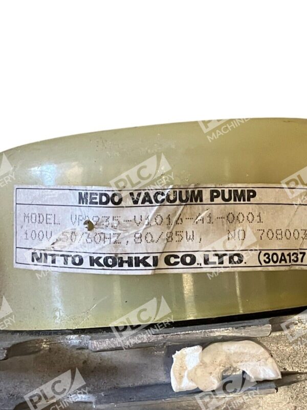 Nitto Kohki 100V 50/60Hz 80/85W 70800301 Medo Vacuum Pump VP0935-V1016-A1-0001 - Image 2